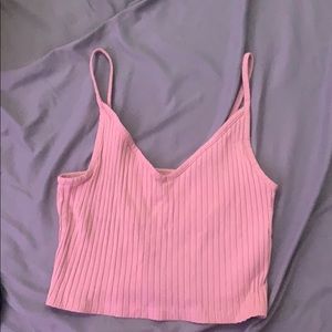 baby pink tank top